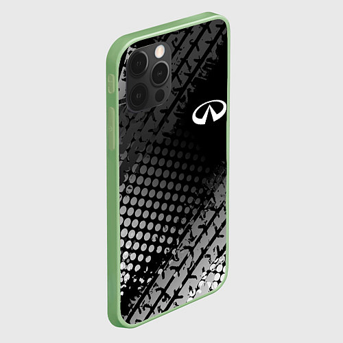 Чехол iPhone 12 Pro Max Infiniti / 3D-Салатовый – фото 2