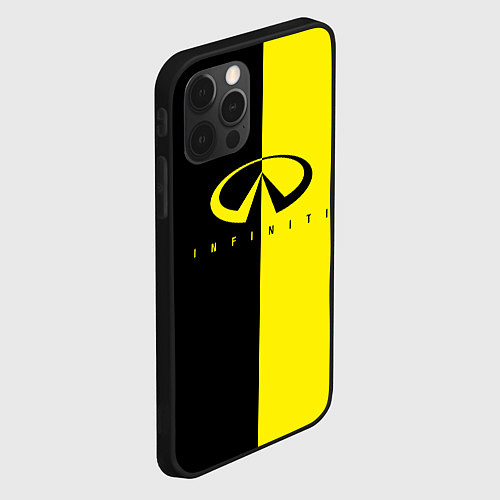 Чехол iPhone 12 Pro Max INFINITI logo / 3D-Черный – фото 2