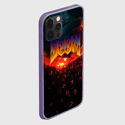 Чехол iPhone 12 Pro Max DOOM MARS / 3D-Серый – фото 2