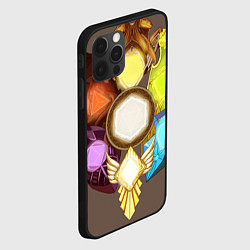 Чехол для iPhone 12 Pro Max DnD Dices: Battle Shields, цвет: 3D-черный — фото 2