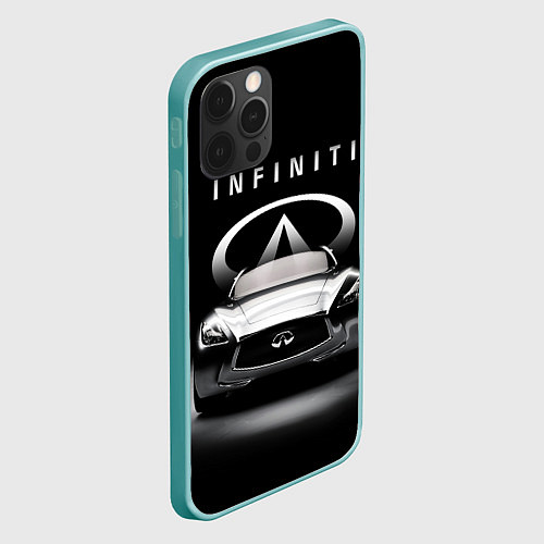 Чехол iPhone 12 Pro Max INFINITI / 3D-Мятный – фото 2