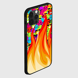 Чехол для iPhone 12 Pro Max SLAVA MARLOW - Смайлики, цвет: 3D-черный — фото 2