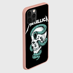 Чехол для iPhone 12 Pro Max Metallica, цвет: 3D-светло-розовый — фото 2