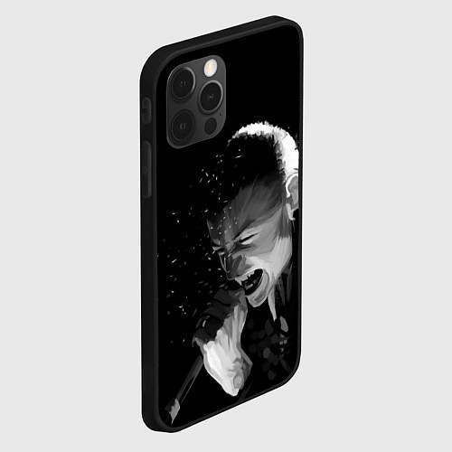 Чехол iPhone 12 Pro Max LINKIN PARK / 3D-Черный – фото 2