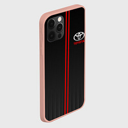Чехол для iPhone 12 Pro Max TOYOTA PASSION FOR LIFE, цвет: 3D-светло-розовый — фото 2