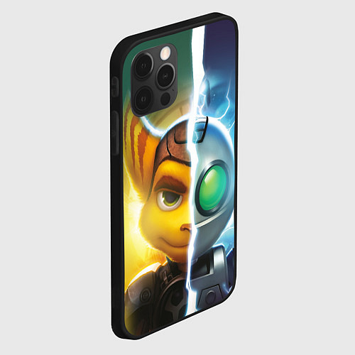 Чехол iPhone 12 Pro Max Рэтчет и Кланr / 3D-Черный – фото 2