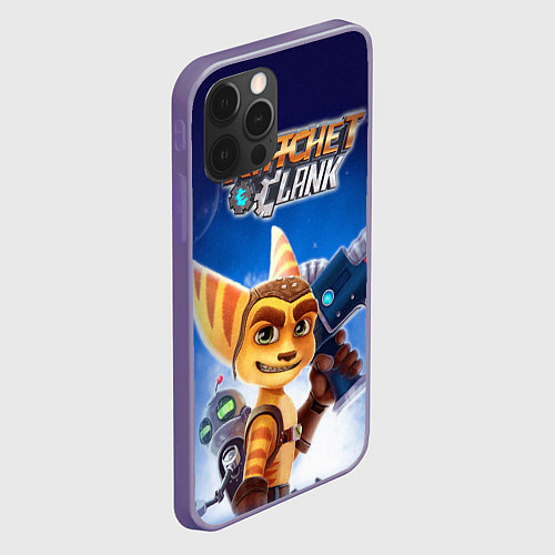 Чехол iPhone 12 Pro Max Рэтчет и Кланr / 3D-Серый – фото 2