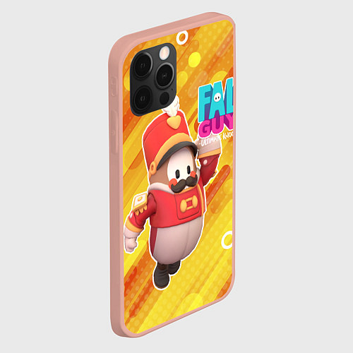 Чехол iPhone 12 Pro Max FALL GUYS Щелкунчик / 3D-Светло-розовый – фото 2