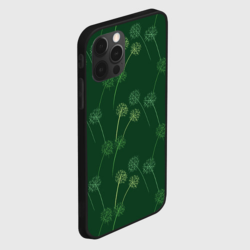 Чехол iPhone 12 Pro Max Одуванчики / 3D-Черный – фото 2