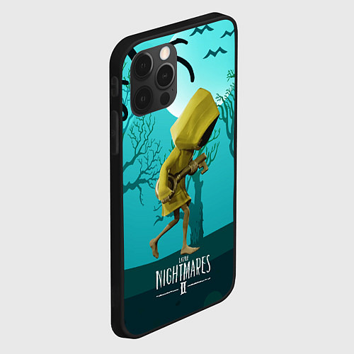 Чехол iPhone 12 Pro Max Little Nightmares 2 / 3D-Черный – фото 2