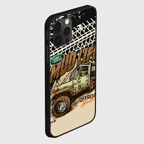 Чехол iPhone 12 Pro Max LAND ROVER / 3D-Черный – фото 2