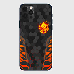 Чехол для iPhone 12 Pro Max CYBERPUNK 2077 SAMURAI КИБЕР, цвет: 3D-черный
