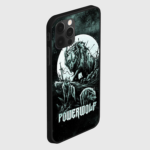 Чехол iPhone 12 Pro Max Powerwolf / 3D-Черный – фото 2