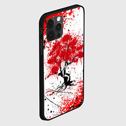 Чехол для iPhone 12 Pro Max САКУРА SAKURA ВИШНЯ, цвет: 3D-черный — фото 2