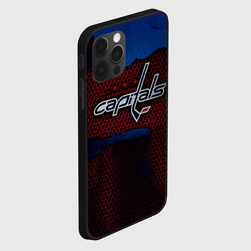 Чехол iPhone 12 Pro Max WASHINGTON CAPITALS / 3D-Черный – фото 2