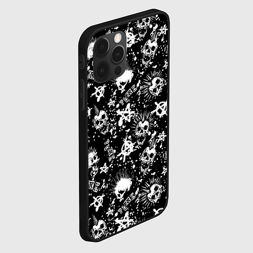 Чехол iPhone 12 Pro Max Панк / 3D-Черный – фото 2