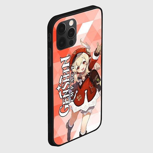 Чехол iPhone 12 Pro Max GENSHIN IMPACT КЛИ / 3D-Черный – фото 2