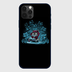 Чехол для iPhone 12 Pro Max Кот маг, цвет: 3D-черный