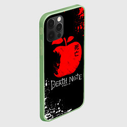 Чехол для iPhone 12 Pro Max DEATH NOTE ТЕТРАДЬ СМЕРТИ, цвет: 3D-салатовый — фото 2