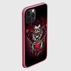 Чехол для iPhone 12 Pro Max DEATH NOTE ТЕТРАДЬ СМЕРТИ, цвет: 3D-малиновый — фото 2