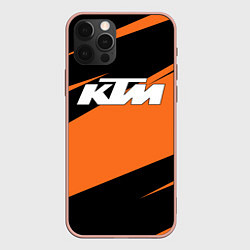 Чехол для iPhone 12 Pro Max KTM КТМ, цвет: 3D-светло-розовый