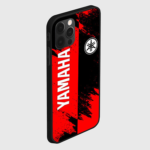 Чехол iPhone 12 Pro Max YAMAHA ЯМАХА / 3D-Черный – фото 2