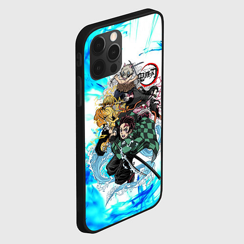 Чехол iPhone 12 Pro Max КЛИНОК РАССЕКАЮЩИЙ ДЕМОНОВ / 3D-Черный – фото 2