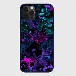 Чехол для iPhone 12 Pro Max Neon Ahegao, цвет: 3D-черный