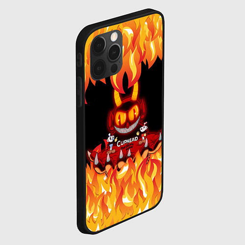 Чехол iPhone 12 Pro Max CUPHEAD DEVIL / 3D-Черный – фото 2