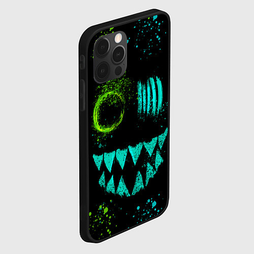 Чехол iPhone 12 Pro Max Монстр / 3D-Черный – фото 2