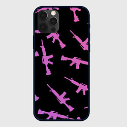 Чехол для iPhone 12 Pro Max М4А1, цвет: 3D-черный