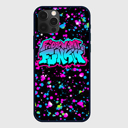 Чехол для iPhone 12 Pro Max FRIDAY NIGHT FUNKIN NEON, цвет: 3D-черный