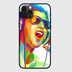 Чехол для iPhone 12 Pro Max Слушаем Музыку, цвет: 3D-черный