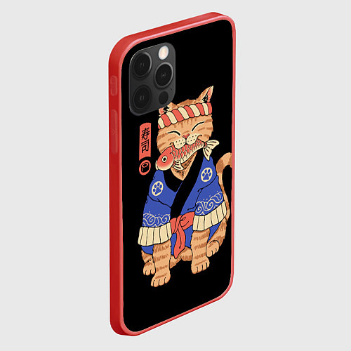 Чехол iPhone 12 Pro Max Суши Мастер / 3D-Красный – фото 2