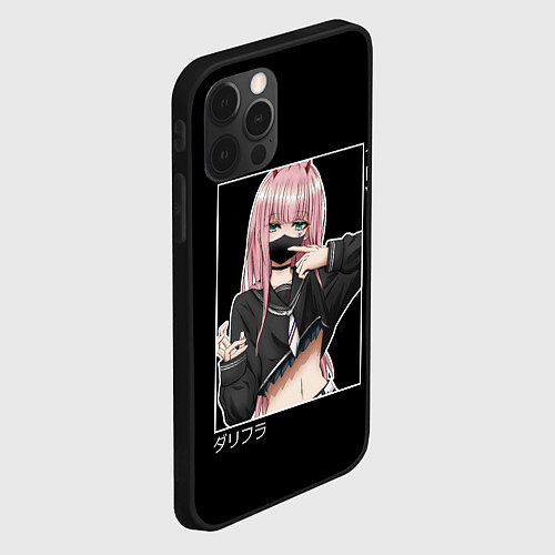 Чехол iPhone 12 Pro Max Zero Two / 3D-Черный – фото 2