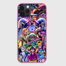 Чехол для iPhone 12 Pro Max ONE PIECE ВАН ПИС ПЕРСОНАЖИ, цвет: 3D-малиновый