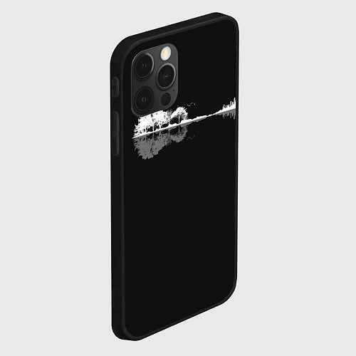 Чехол iPhone 12 Pro Max Natural Guitar Reflection / 3D-Черный – фото 2