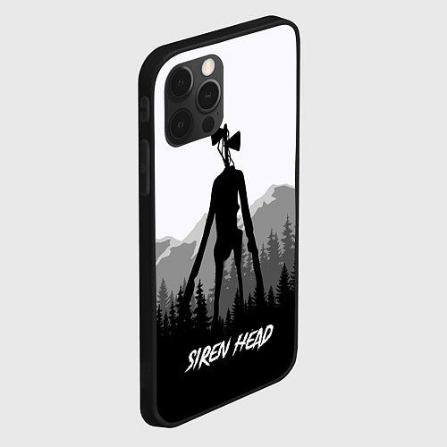 Чехол iPhone 12 Pro Max SIREN HEAD DARK FOREST / 3D-Черный – фото 2