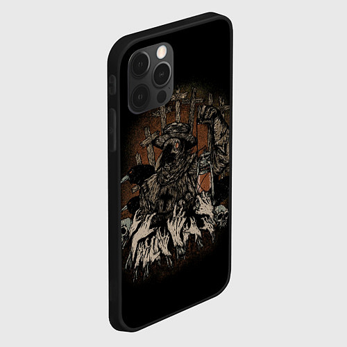 Чехол iPhone 12 Pro Max Doctor Plague Black Death / 3D-Черный – фото 2