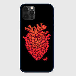 Чехол для iPhone 12 Pro Max Сердце Из Котиков, цвет: 3D-черный