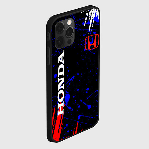 Чехол iPhone 12 Pro Max HONDA / 3D-Черный – фото 2