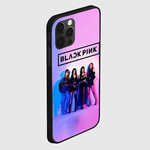 Чехол iPhone 12 Pro Max BLACKPINK / 3D-Черный – фото 2