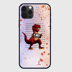 Чехол для iPhone 12 Pro Max Динозавр Преступник Z, цвет: 3D-черный