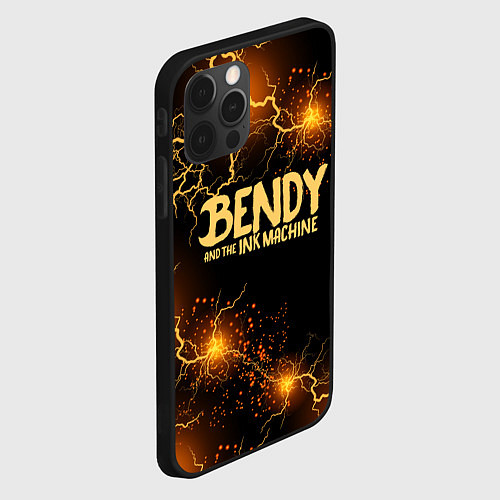 Чехол iPhone 12 Pro Max BENDY LOGO / 3D-Черный – фото 2