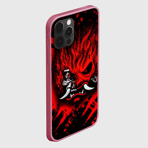 Чехол iPhone 12 Pro Max SAMURAI KEANU REEVES RED / 3D-Малиновый – фото 2