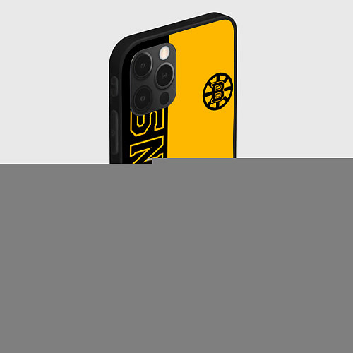 Чехол iPhone 12 Pro Max NHL BOSTON BRUINS / 3D-Черный – фото 2