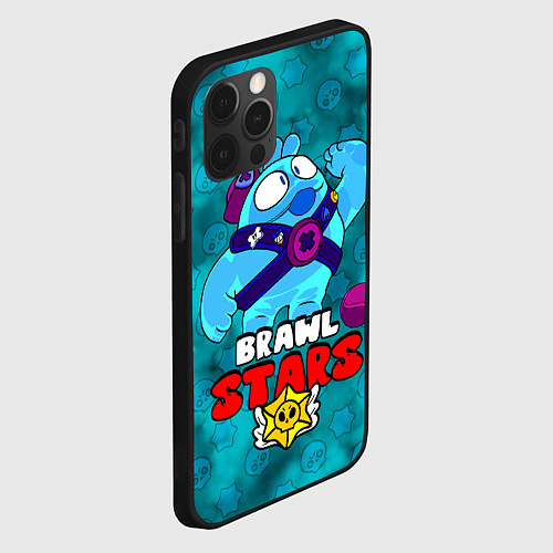 Чехол iPhone 12 Pro Max Brawl StarsSqueak / 3D-Черный – фото 2