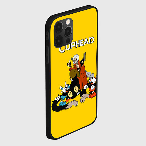 Чехол iPhone 12 Pro Max Cuphead x DMC / 3D-Черный – фото 2