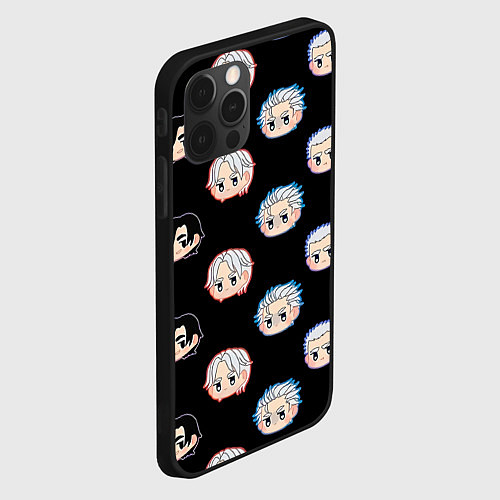 Чехол iPhone 12 Pro Max DMC Pattern / 3D-Черный – фото 2