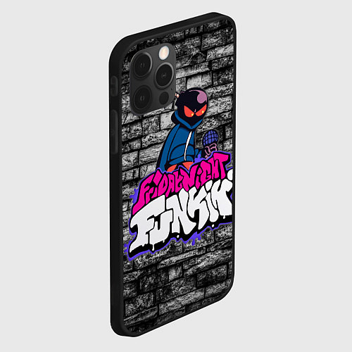 Чехол iPhone 12 Pro Max Friday Night Funkin Bomb man B / 3D-Черный – фото 2